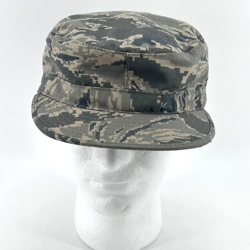 Vanguard US Air Force ABU Digital Tiger Stripe Patrol Cap Hat 7 3/4 XL Civil Air